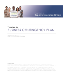 Business Contingency Plan Template