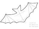 Foldable Halloween Bat Template