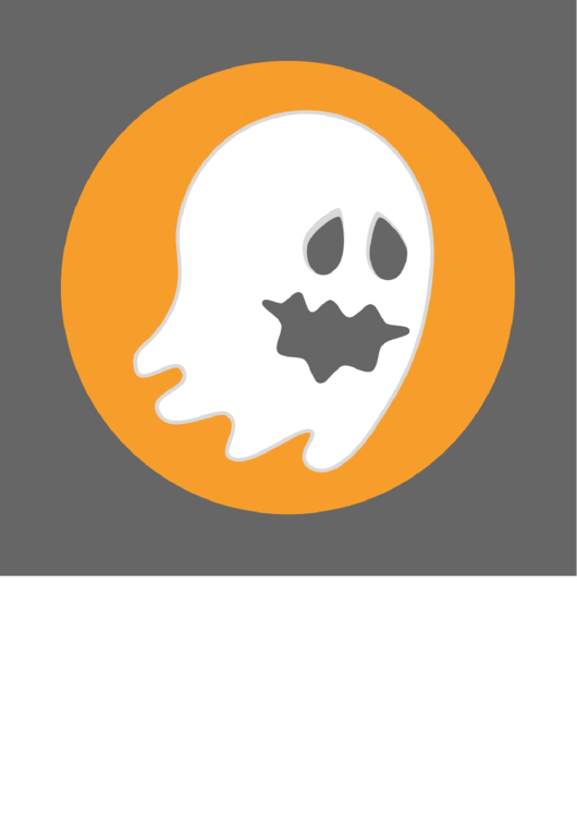 Halloween Ghost Template Printable pdf