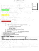 Student Asthma Action Card