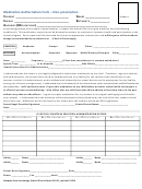 Medication Authorization Form - Non-prescription