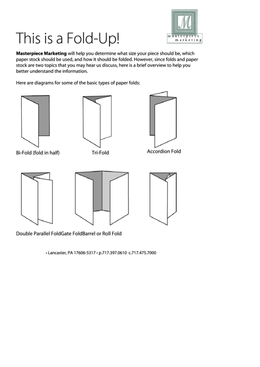 This Is A Fold-Up! - Instructions Printable pdf