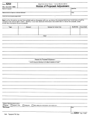 Form 5701 - Notice Of Proposed Adjustment