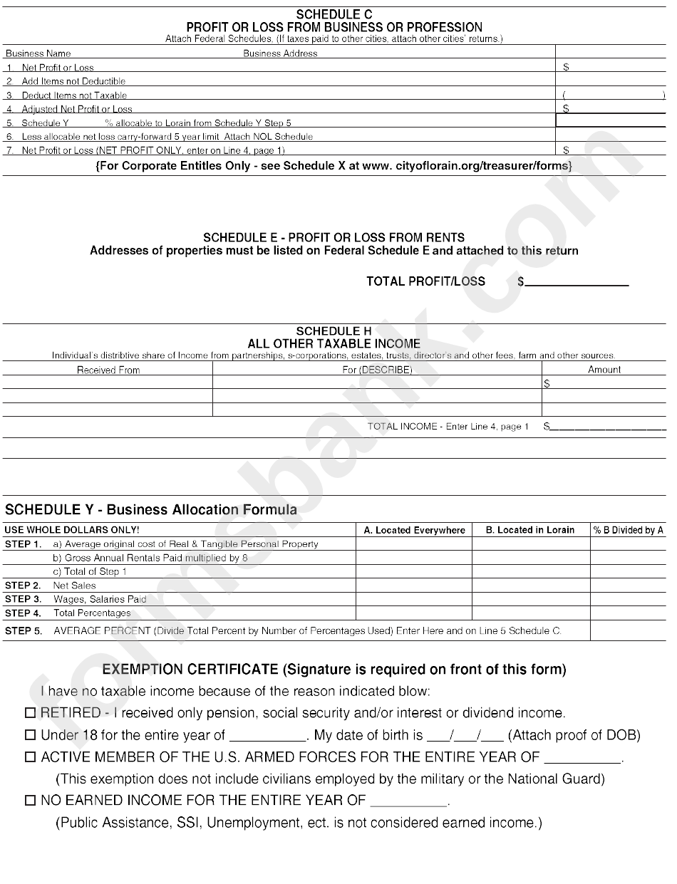 Form Fr 1157 - Business Income Tax Return - 2015