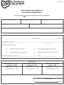 Estate Tax Form 5 - Ohio Estate And Additional Tax Return Filing Notice - 2000