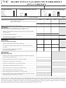 Form 75-ic - Idaho Fuels Tx Refund Worksheet - 2000