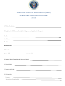 Scholars Application Form