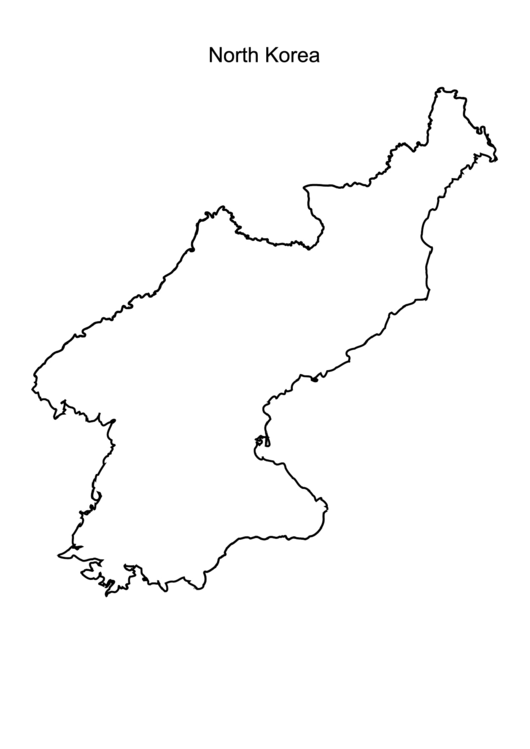 North Korea Map Printable pdf