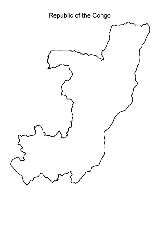 Republic Of The Congo Map Printable pdf