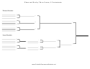 Pinewood Derby Tournament Bracket Template - Three Lanes, 9 Contestants