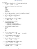 Bible Trivia Questions Sheet With Answers