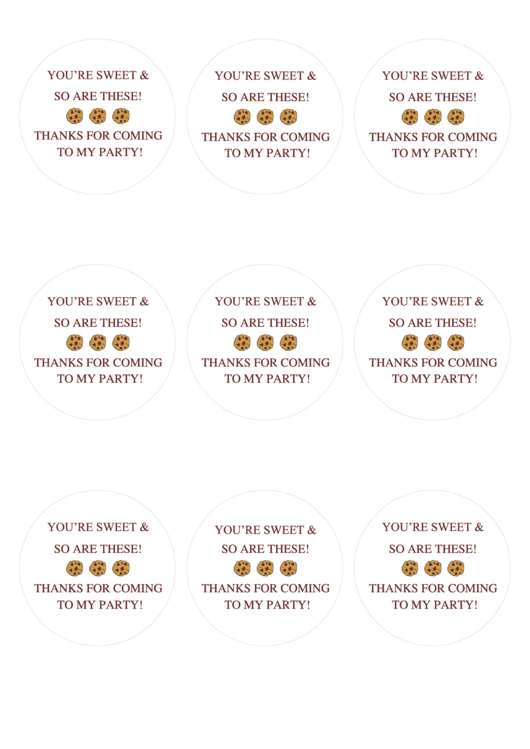 Chocolate Chip Cookie Mason Jar Label Template Printable pdf