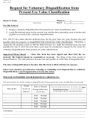 Form Av-6 - Request For Voluntary Disqualification From Present-use Value Classification