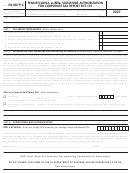 Form Pa-8879-c - Pennsylvania E-file Signature Authorization For Corporate Tax Report Rct-101 - 2007