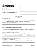 Certificate Of Authority (foreign Profit Corporation) - Washington Secretary Of State