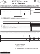 Form St-131 - Seller's Report Of Sales Tax Due On A Casual Sale - New York State Department Of Taxation