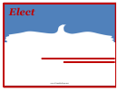 Eagle Election Campaign Sign Template