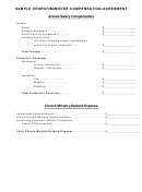 Sample Church/minister Compensation Agreement Template