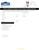 Lowe's National Eagle Scout Project Impact Grant Application Form