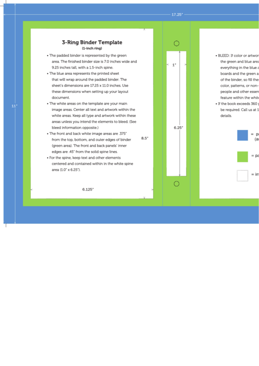 3 Ring Binder Template Printable pdf