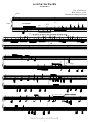 Arrival To Earth (Transformers Ost) - Steve Jablonsky, Piano Arrangement By Kyle Landry Printable pdf
