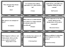 Chemistry Quiz Cards Template (with Answers)