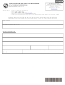 Form 39077 - Application For Certificate Of Withdrawal Of A Foreign Corporation - Indiana Secretary Of State