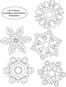 Snowflake Embroidery Templates