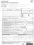 Form C-8044 - Single Business Tax Simplified Return - 2001