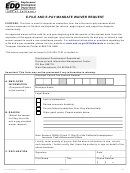 Form De 1245w - E-file And E-pay Mandate Waiver Request - California Employment Development Department