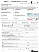 Form Cr-16 - Kansas Business Tax Application - 2017