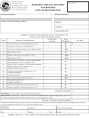 Business And Occupation Tax Return - City Of Huntington - 2015