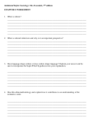 "Sociology: The Essentials" Chapter 2 Worksheet Printable pdf