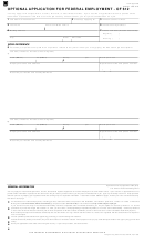 Optional Form 612 - Optional Application For Federal Employment - U.s. Office Of Personnel Management