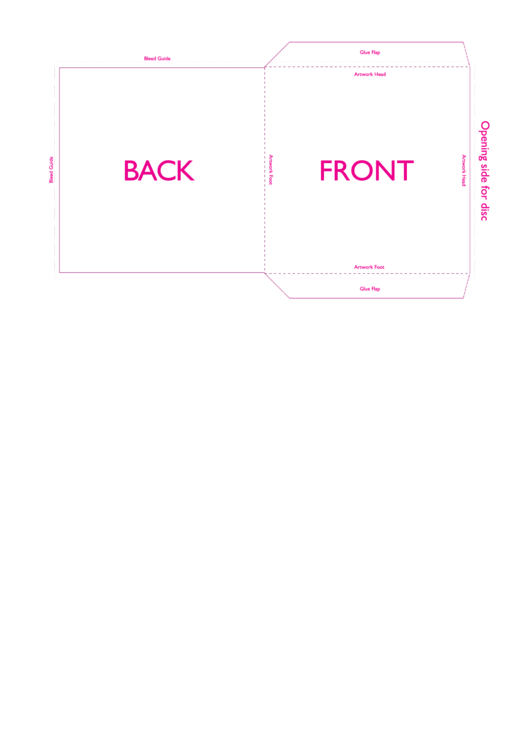 Cd Sleeve Template Printable pdf