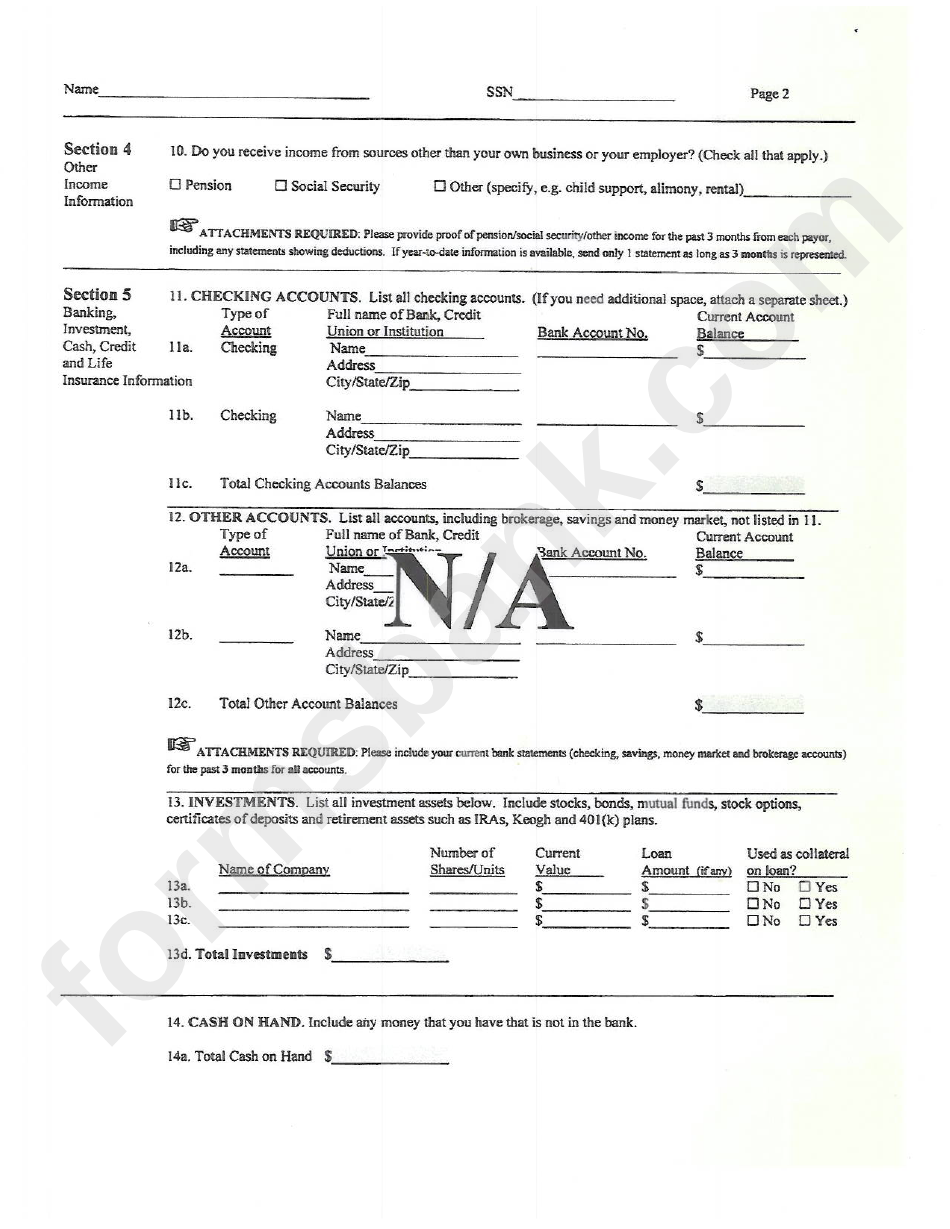 Financial Statement Of Debtor - U.s. Department Of Justice