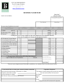 Business Tax Return - City Of Bremerton