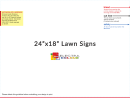 24'' X 18'' Lawn Signs Template
