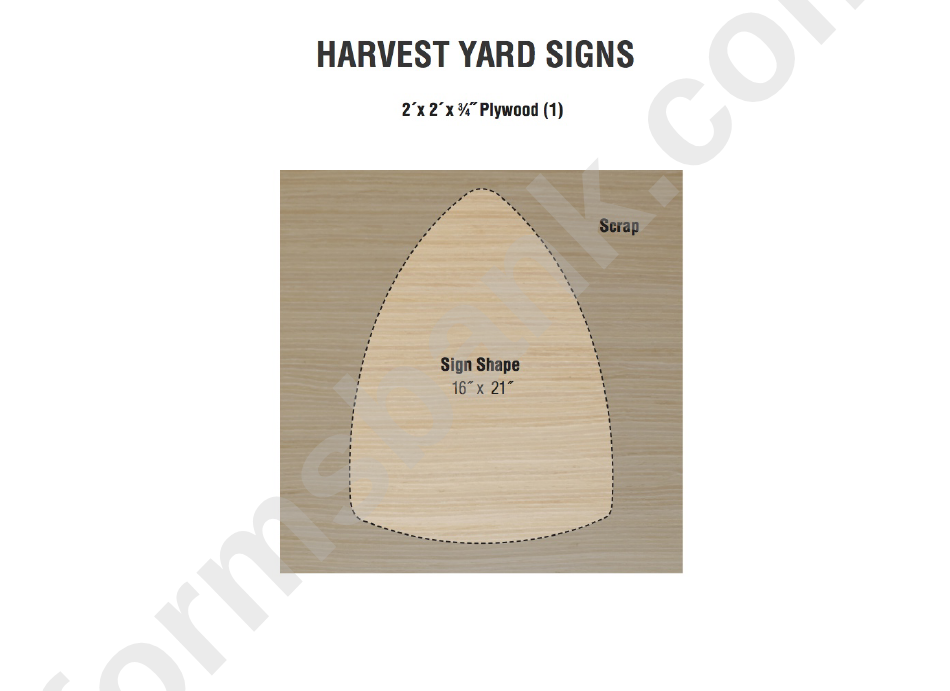 Harvest Yard Signs Template