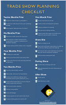 Trade Show Planning Checklist Template