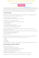 Reflective Journal Template - Diep Printable pdf