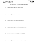 Mole Calculations Worksheet With Answers