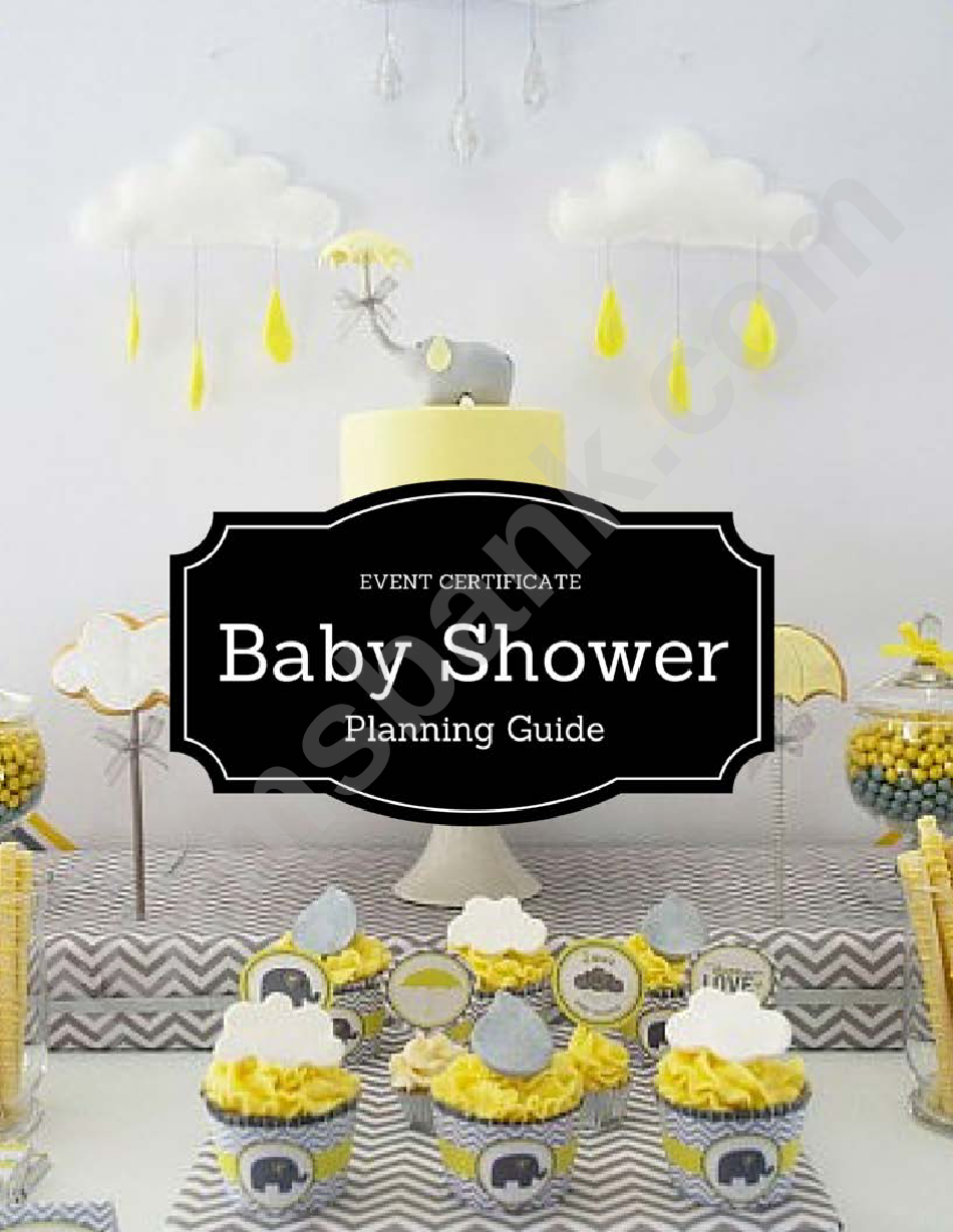 Baby Shower Planning Checklist