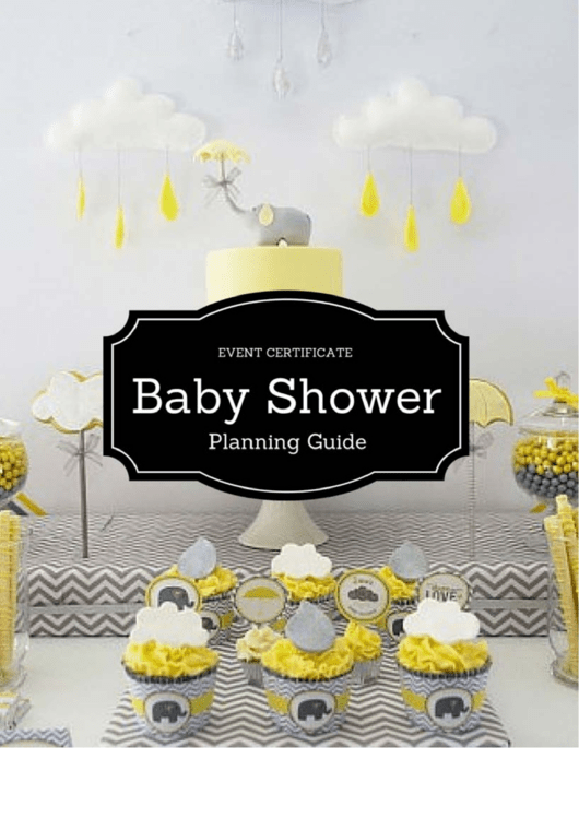 Baby Shower Planning Checklist Printable pdf