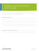 Strategic Implementation Plan (sip) Template