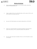 Dilutions Worksheet With Answers