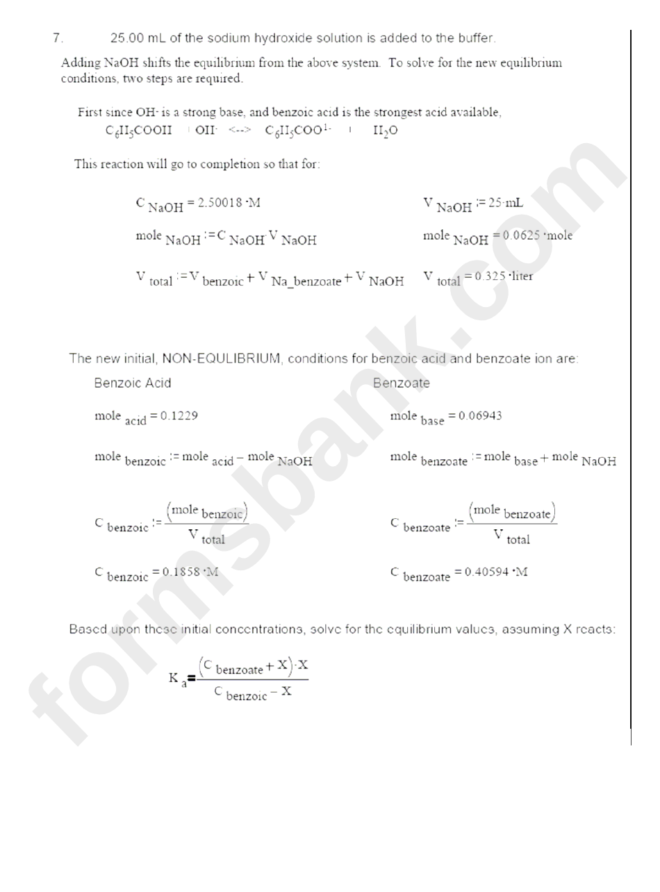 Common Ion Effect And Buffers Worksheet With Answers