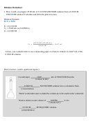 Making Dilutions Worksheet printable pdf download