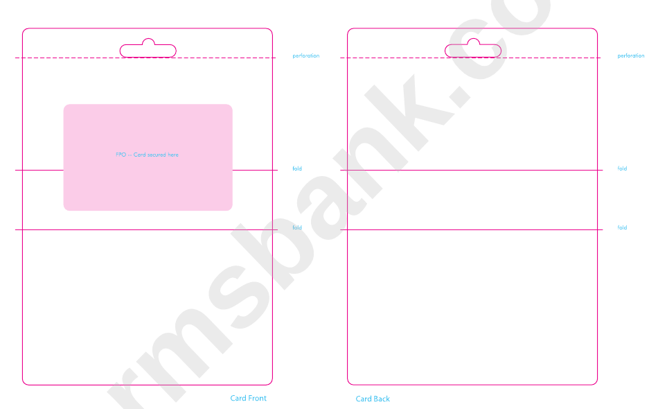 Foldable Card Template