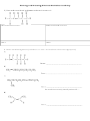 Naming And Drawing Alkenes Worksheet With Answers